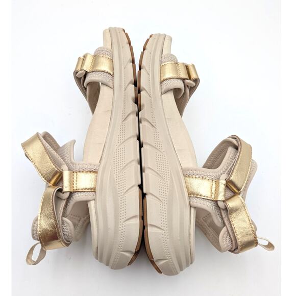 Vionic Walk Max Wanderer Sandal Women's Hook & Loop Gold Size US7.5 EU38 - Picture 7 of 11